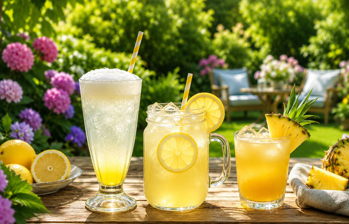 A picture of Homemade Cold Drinks for Summer