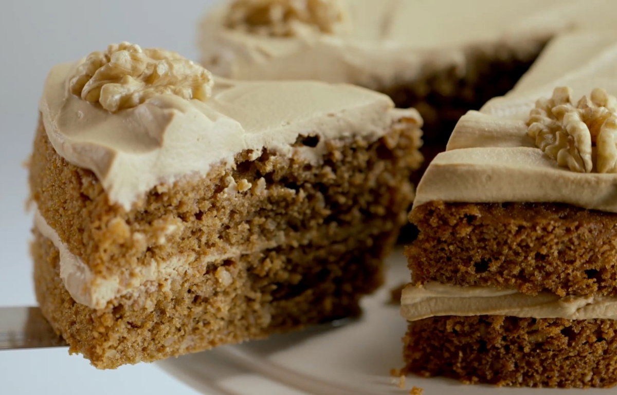 A picture of Cake of the Week: Coffee and Walnut Sponge Cake