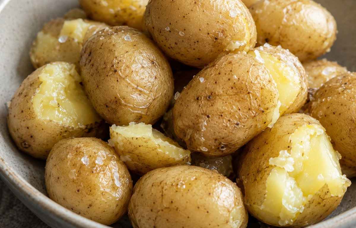 A picture of Jersey Royal Potatoes: The Premium British New Potato