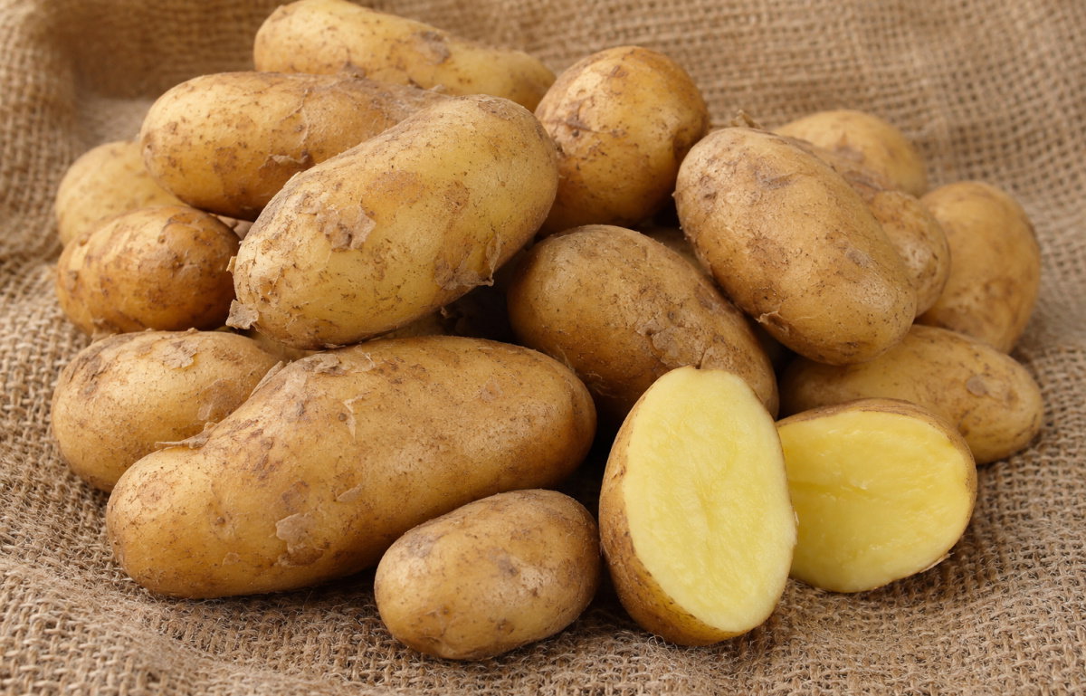 A picture of Jersey Royal Potatoes: The Premium British New Potato