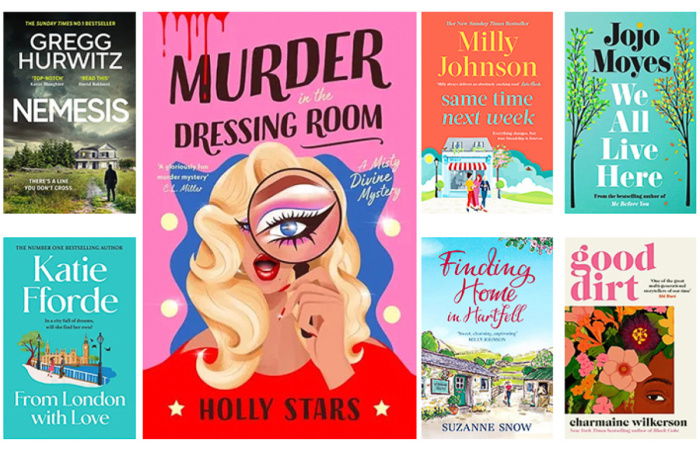 Seven non-fiction book covers in a grid formation