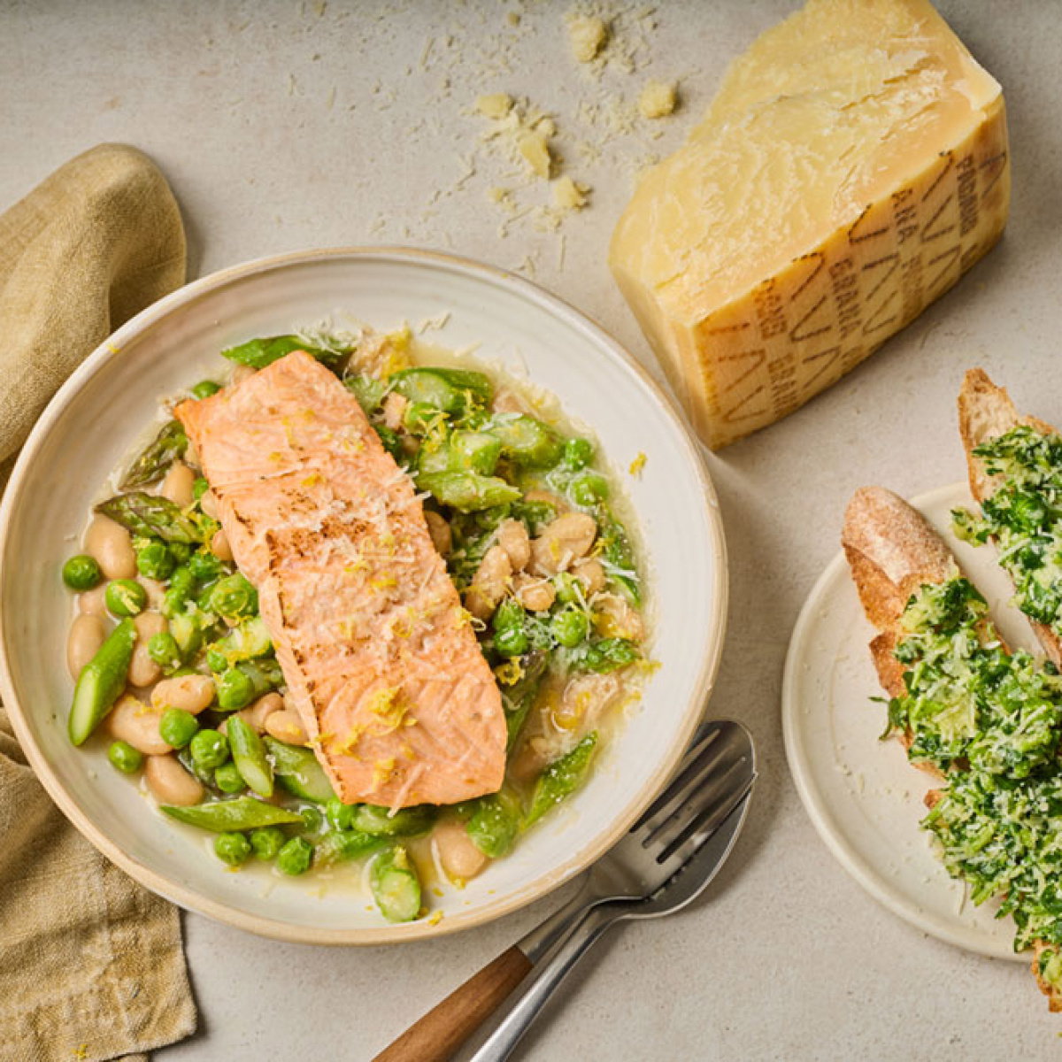 A picture of Alex's Spring recipes with Grana Padano PDO
