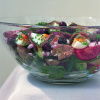 picture of salade nicoise in glass serving bowl